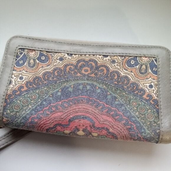 Multicolor Wallet Double Zipper Card Holder - Picture 7 of 12